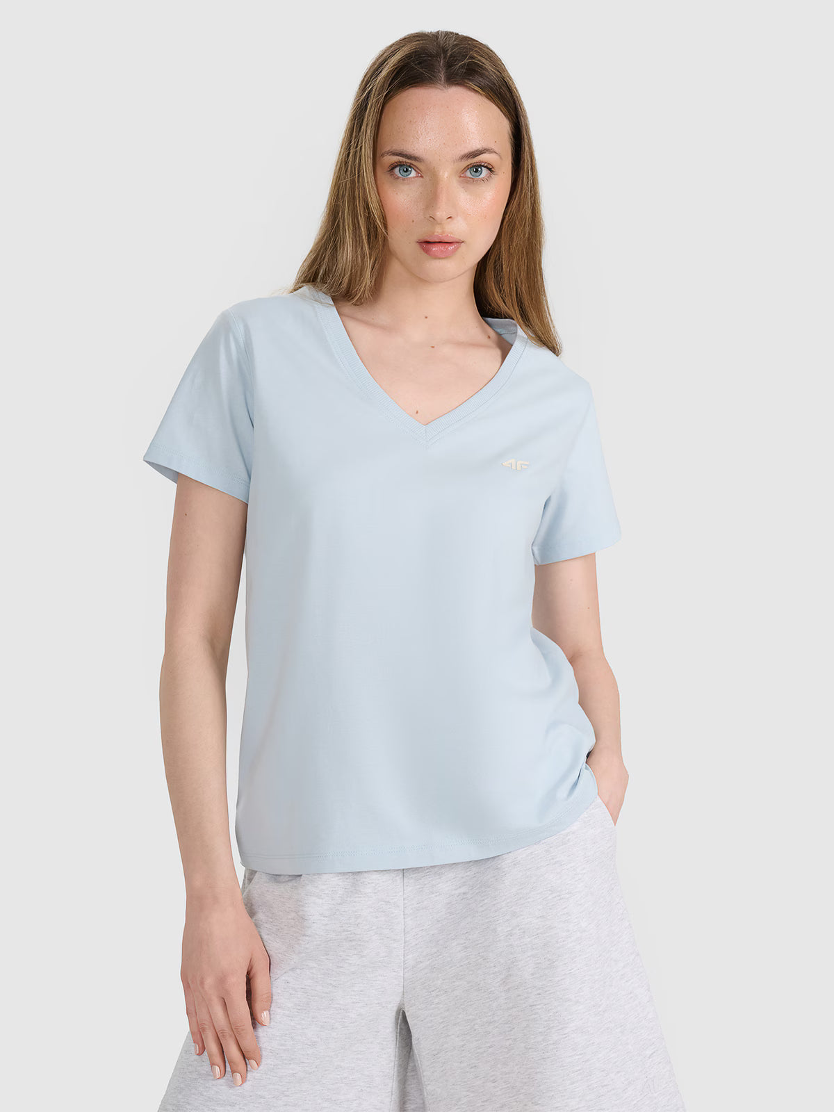 T-shirt oversize gładki damski