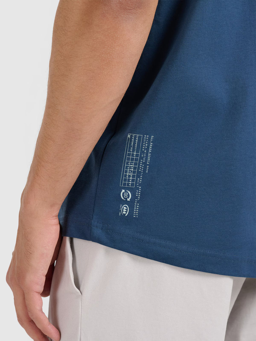 T-shirt oversize gładki męski
