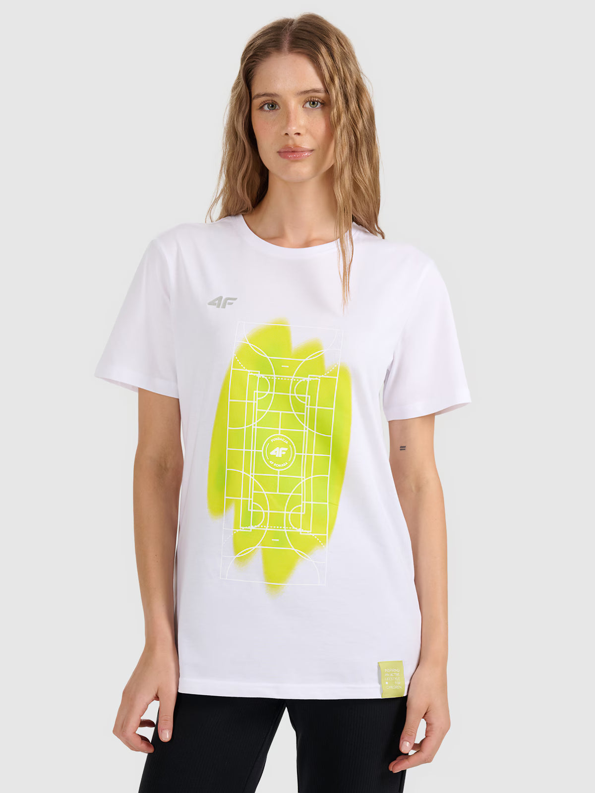 T-shirt regular z nadrukiem uniseks Fundacja 4FPomaga