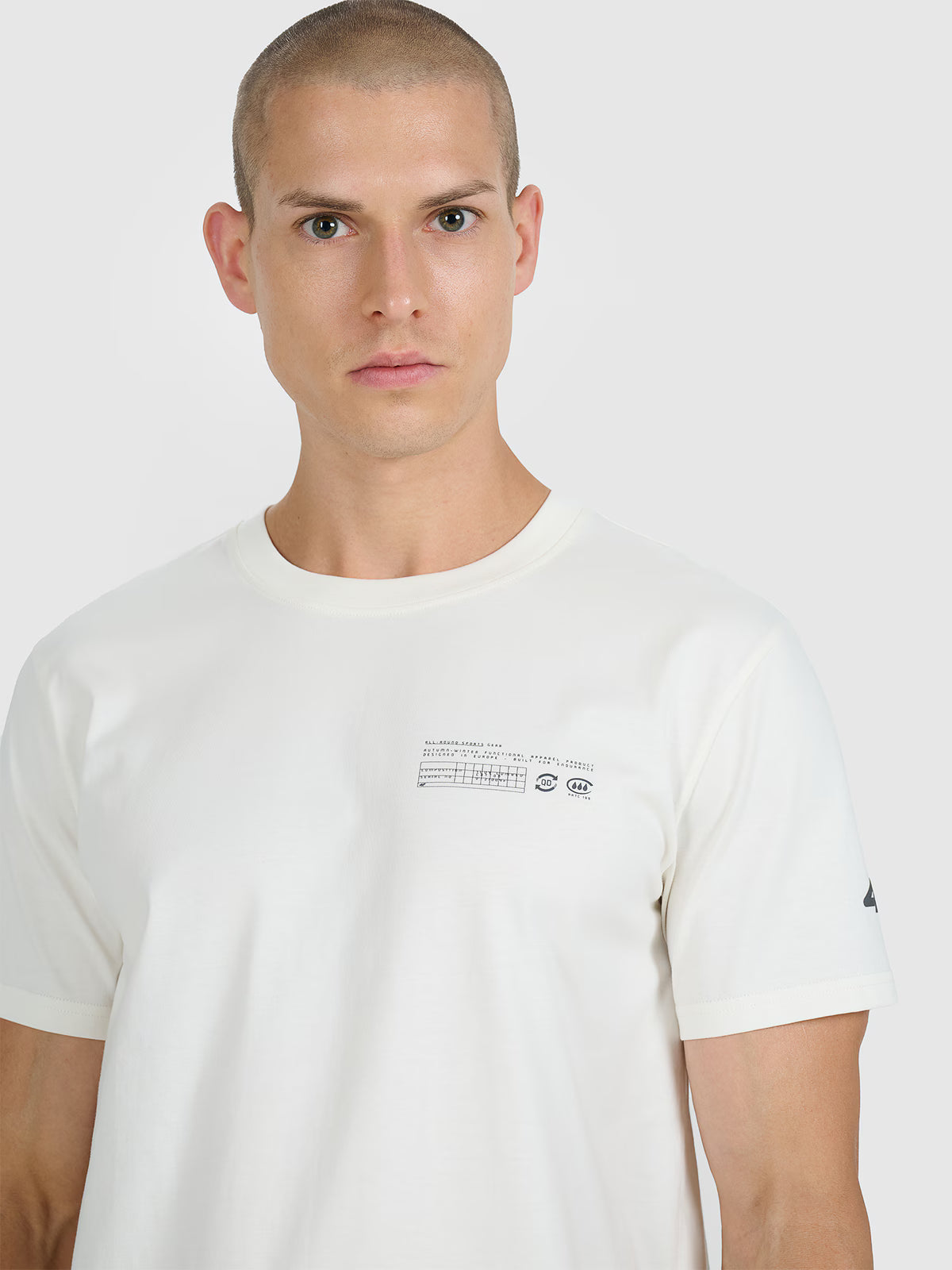 T-shirt regular z nadrukiem męski