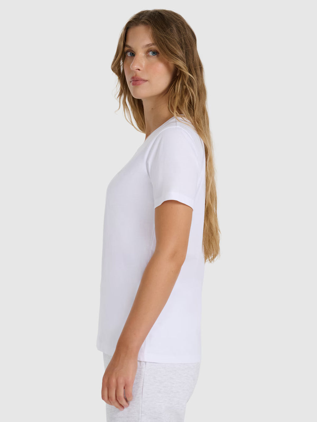 T-shirt regular gładki damski