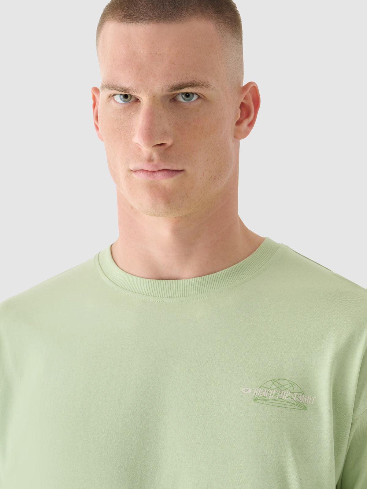 Longsleeve oversize z nadrukiem męski