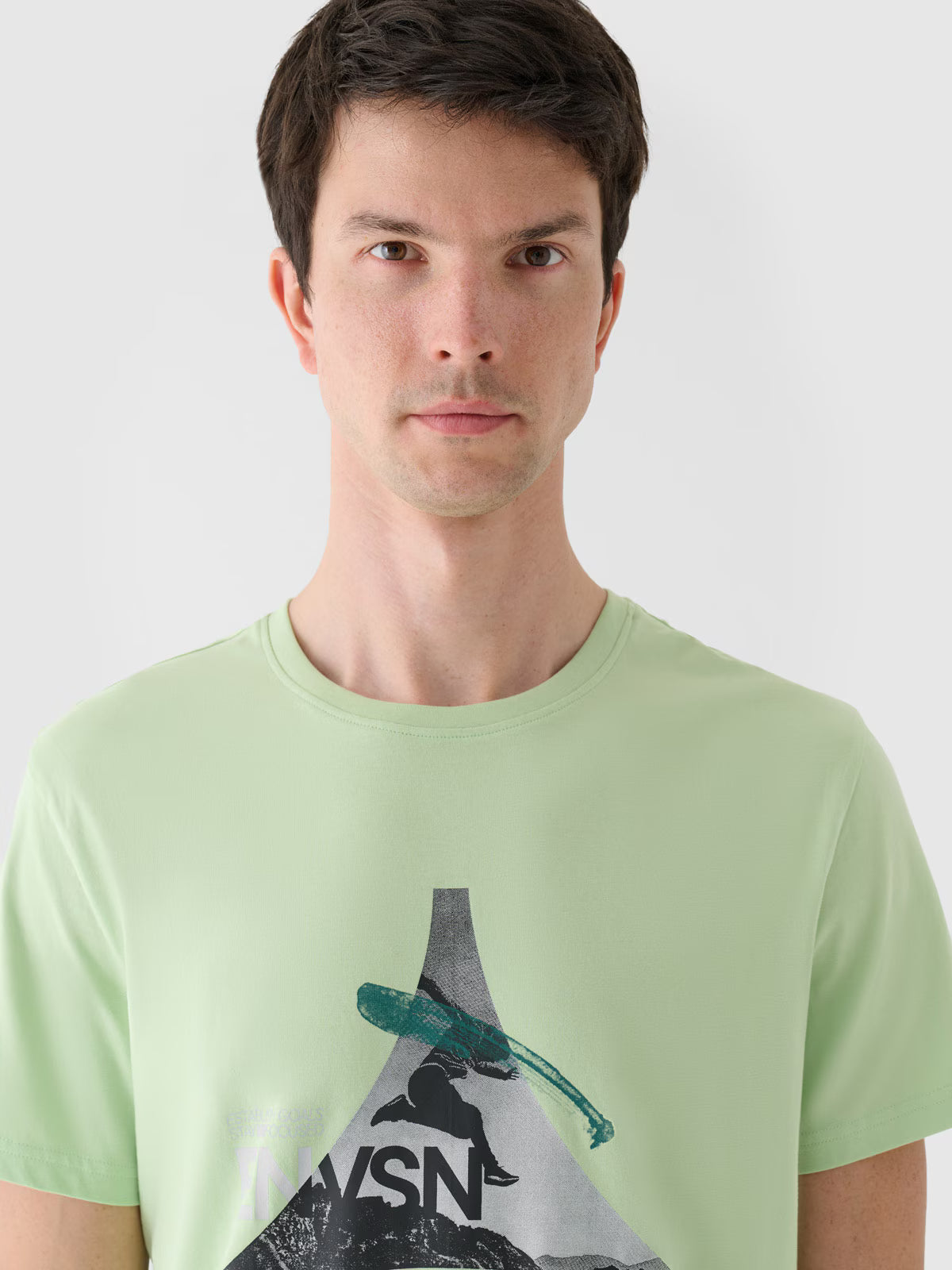 T-shirt regular z nadrukiem męski