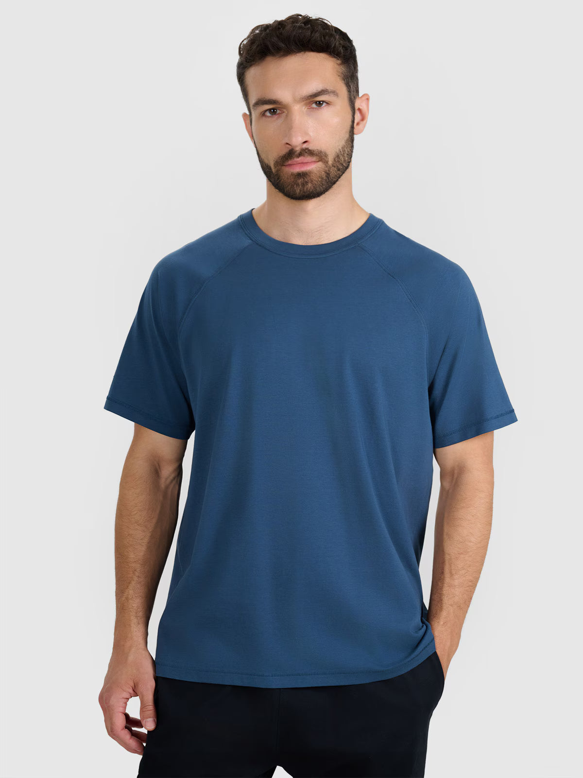 T-shirt oversize gładki męski