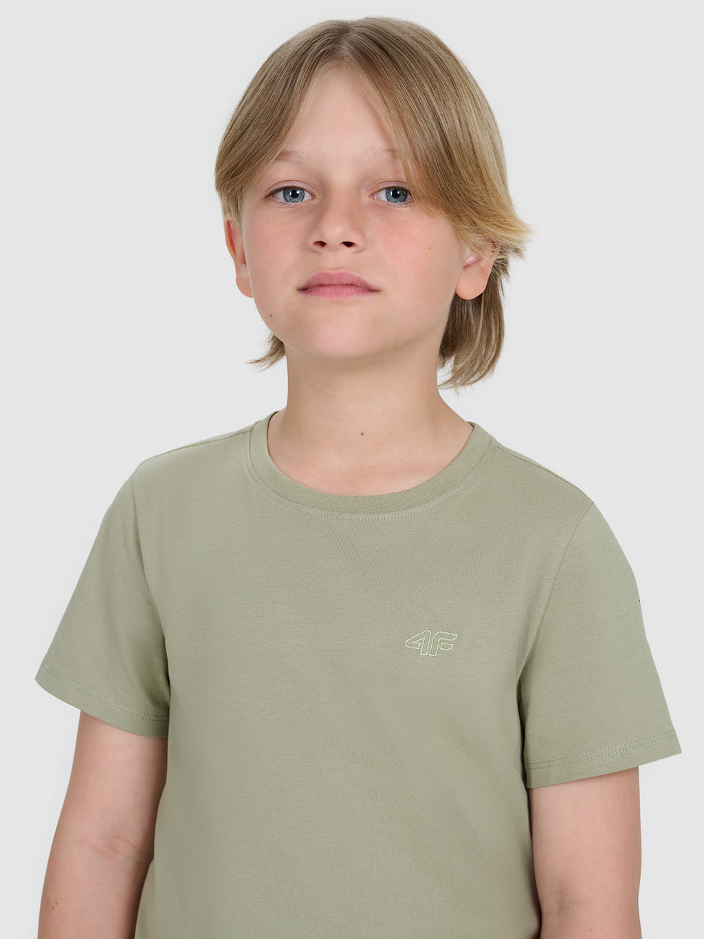 T-shirt regular gładki chłopięcy