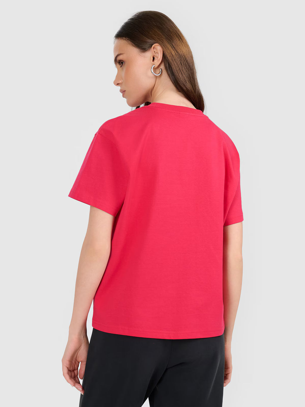 T-shirt boxy z nadrukiem damski