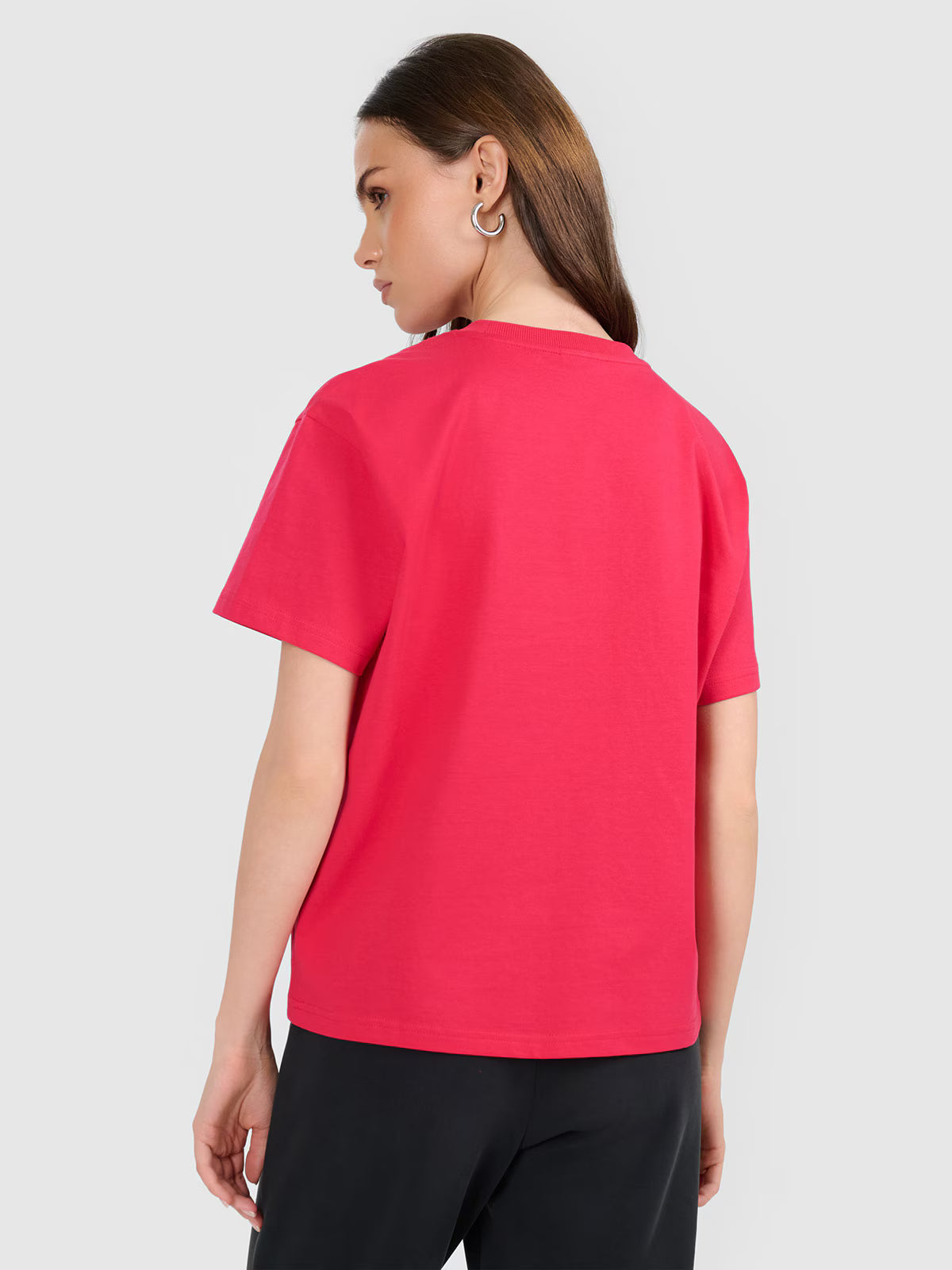 T-shirt boxy z nadrukiem damski