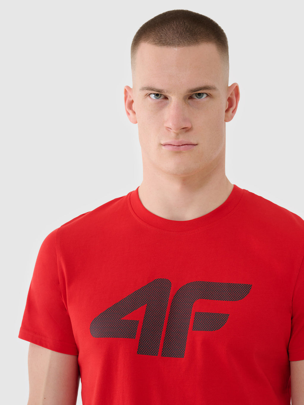 T-shirt regular z nadrukiem męski