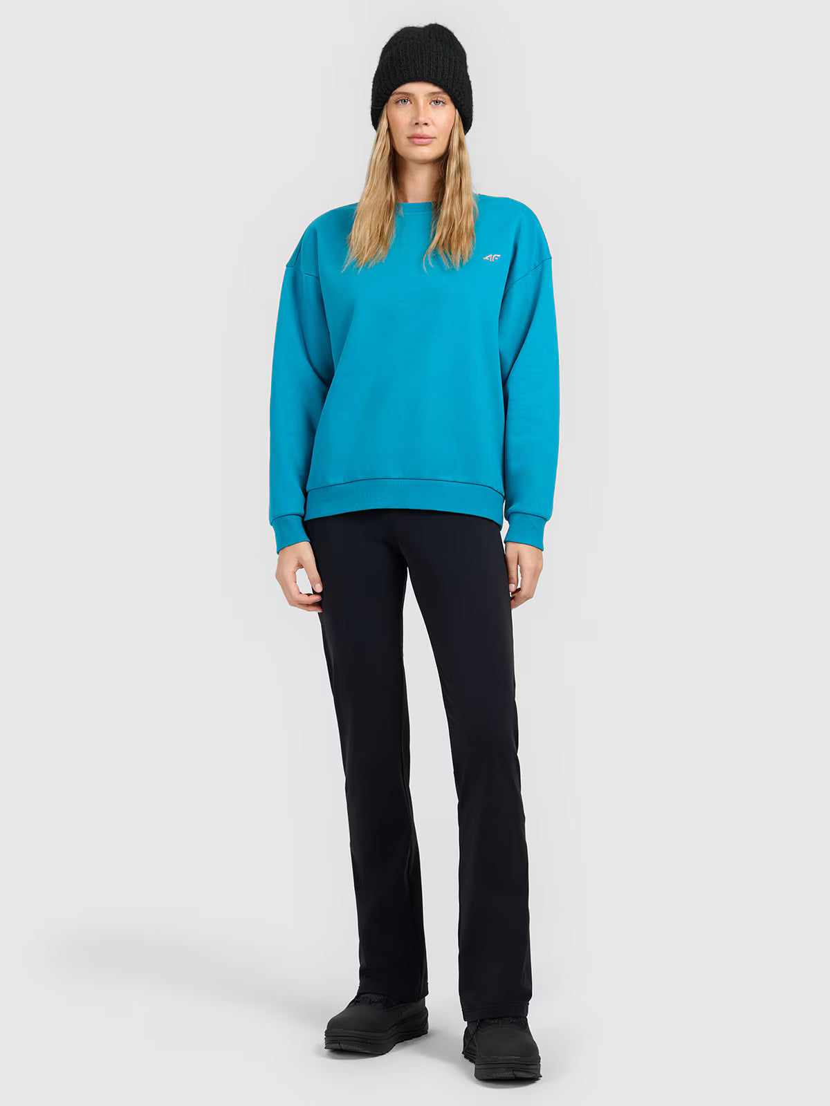 Bluza dresowa nierozpinana bez kaptura damska