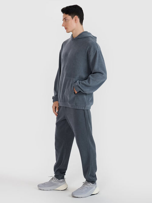 Bluza dresowa nierozpinana z kapturem męska