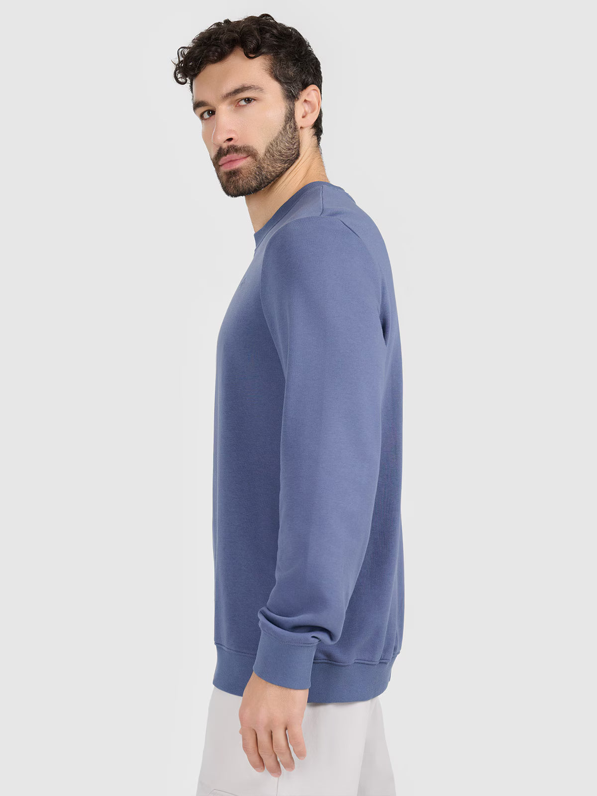 Bluza dresowa nierozpinana bez kaptura męska