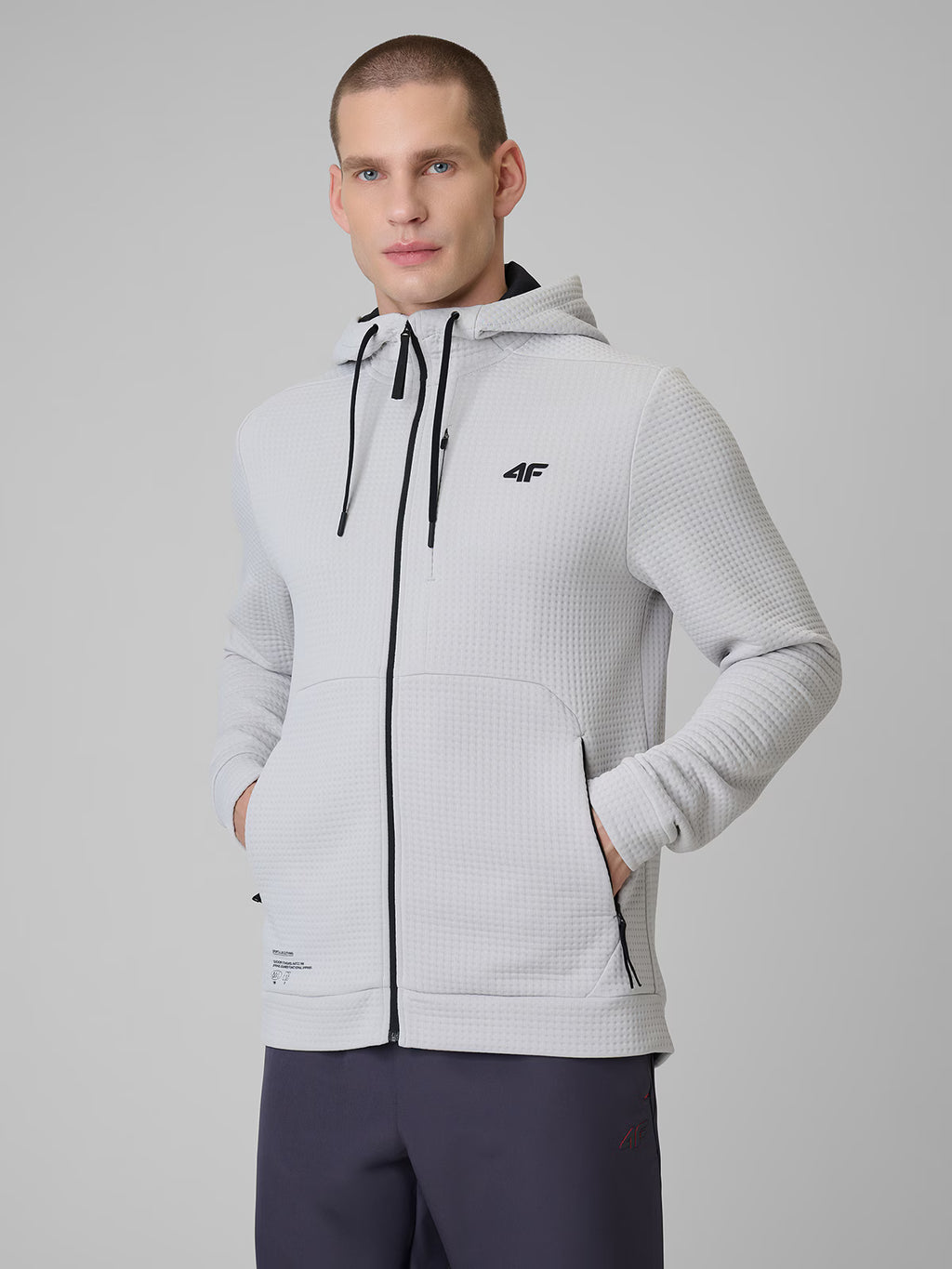 Bluza treningowa regular z kapturem męska