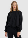 Bluza dresowa nierozpinana z modalem damska