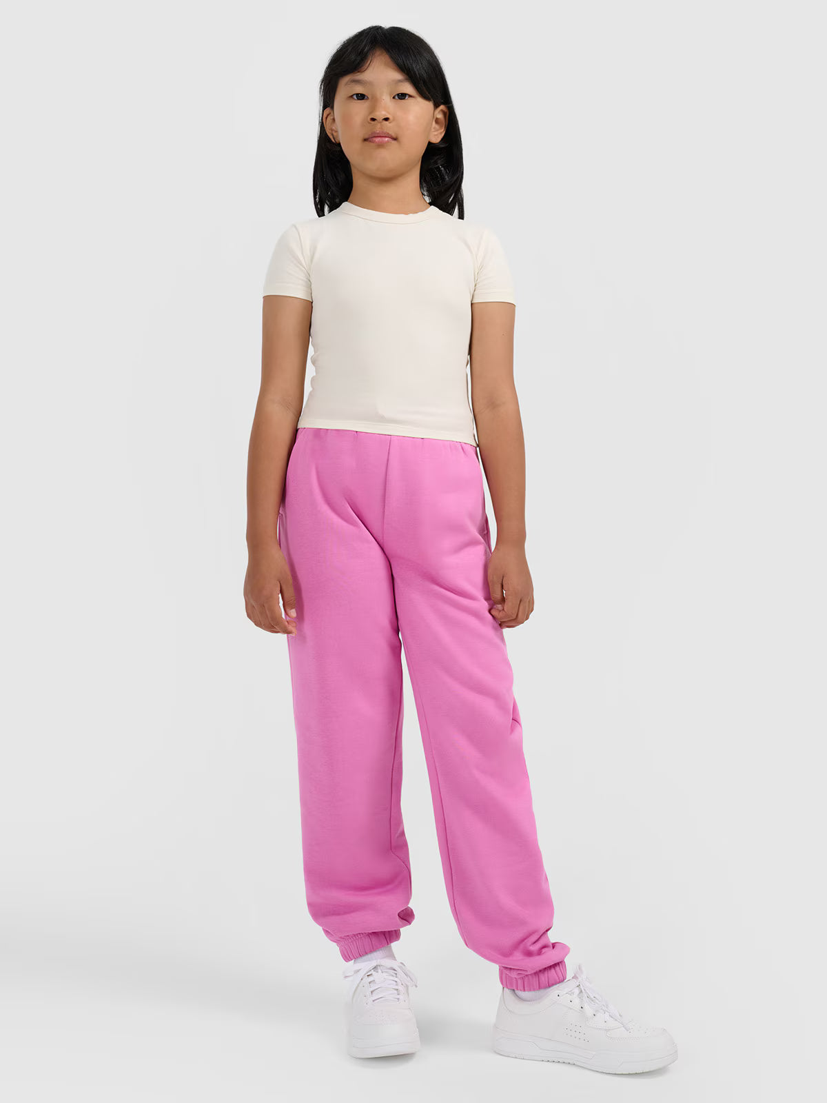Crop top slim gładki dziewczęcy