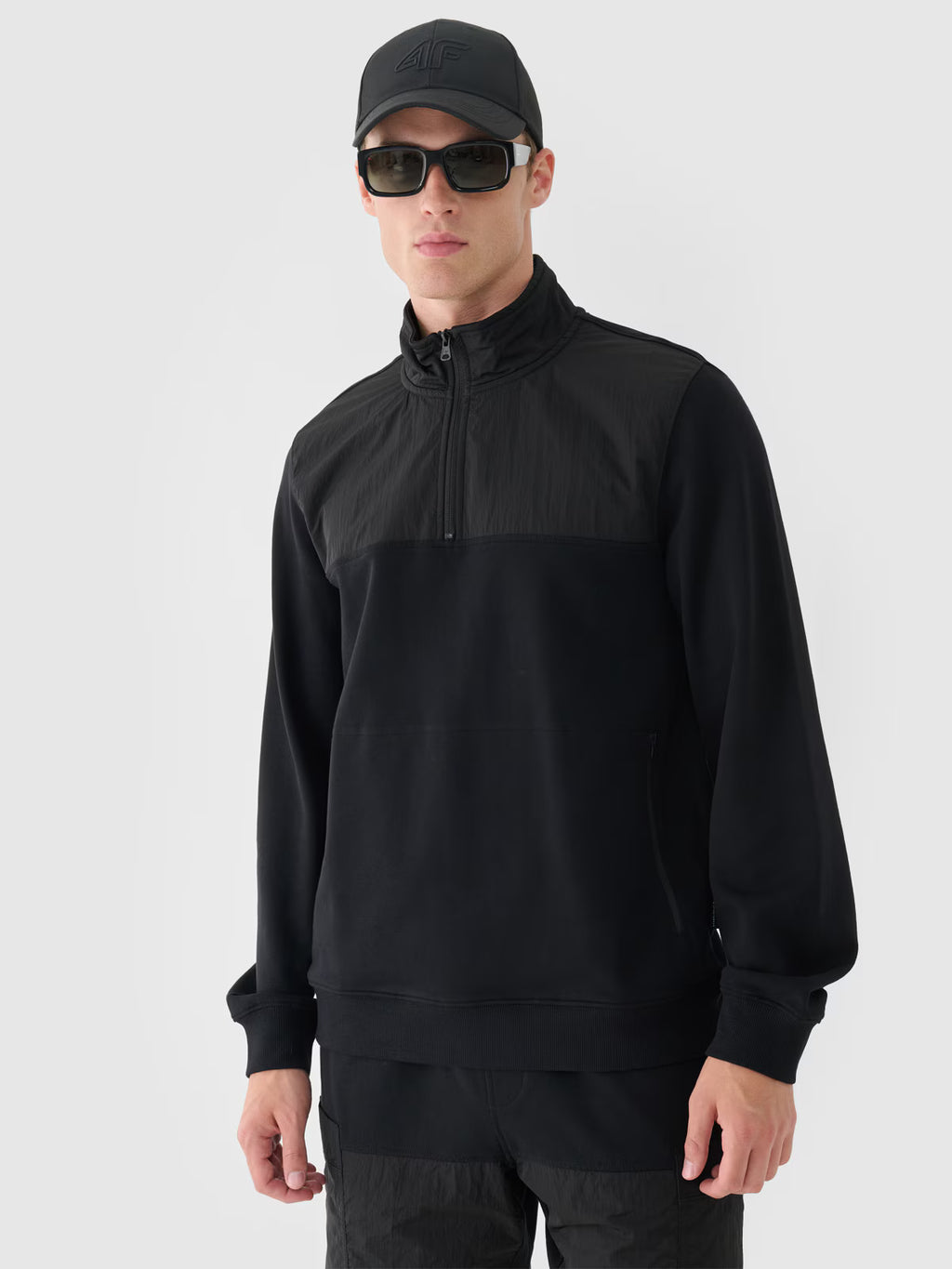 Bluza dresowa nierozpinana bez kaptura męska