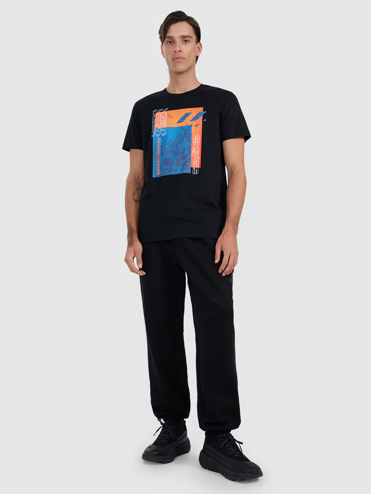 T-shirt regular z nadrukiem męski