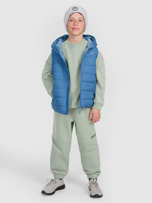Bluza dresowa oversize nierozpinana bez kaptura chłopięca