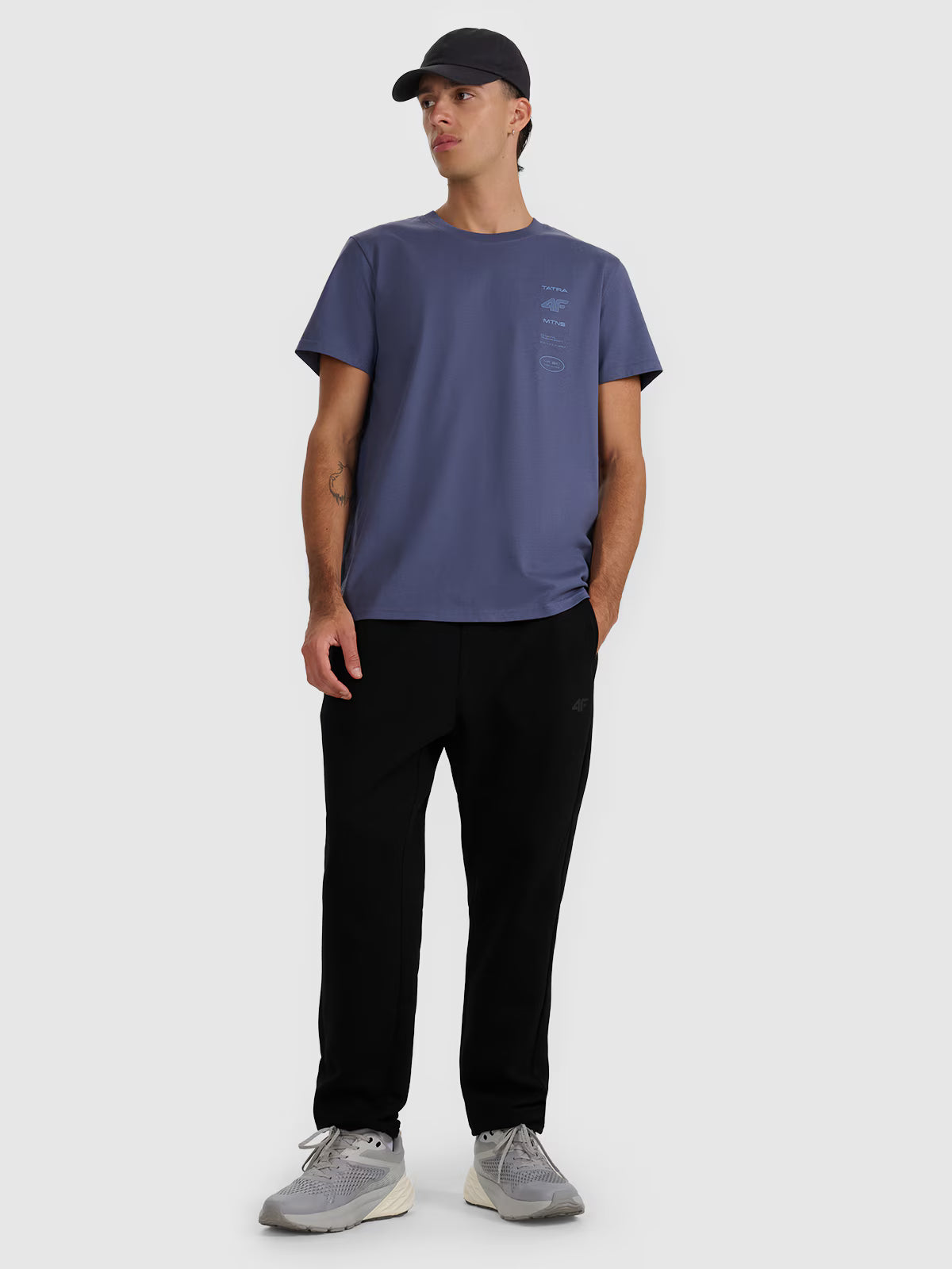 T-shirt regular z nadrukiem męski