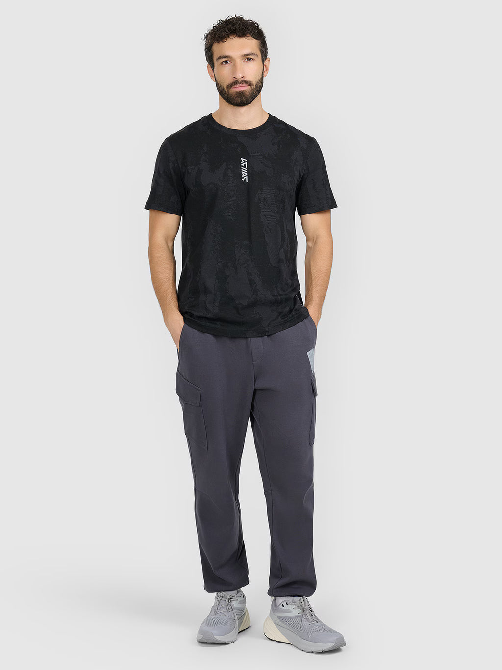 T-shirt regular z nadrukiem męski
