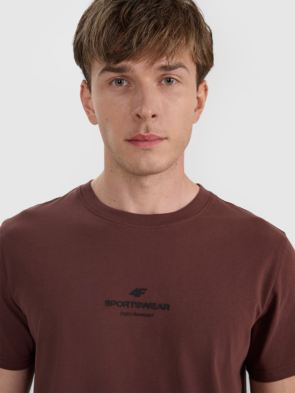 T-shirt regular z nadrukiem męski