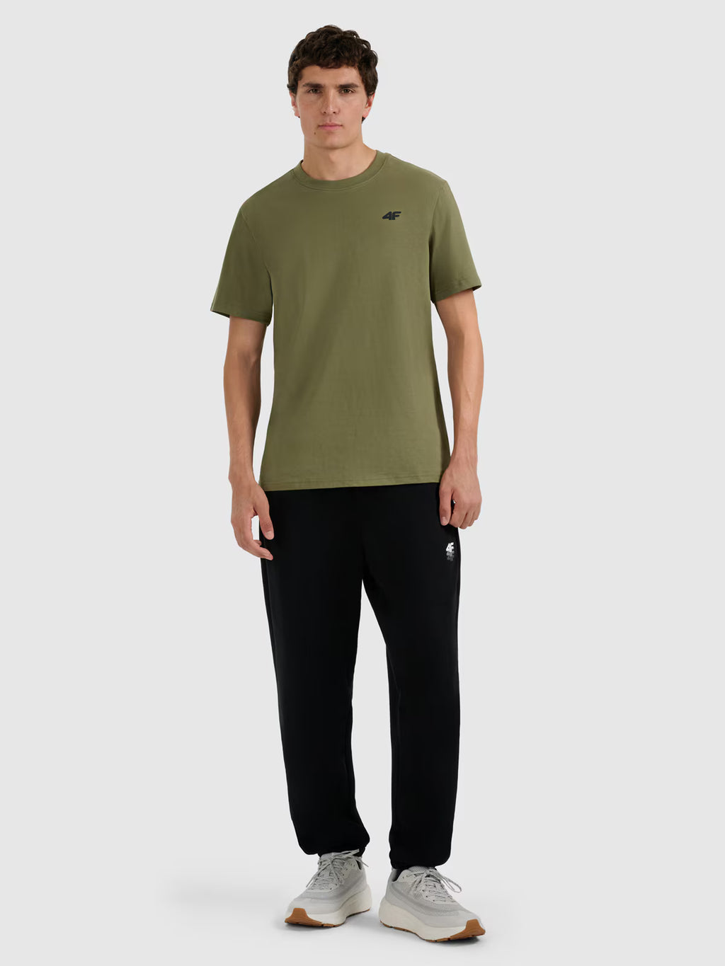 T-shirt regular gładki męski