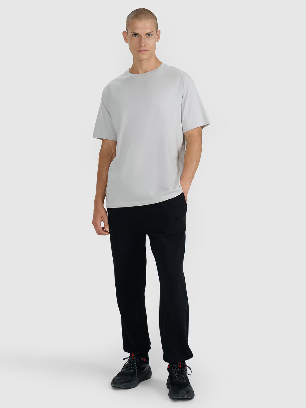 T-shirt oversize gładki męski