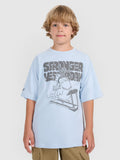 T-shirt oversize z nadrukiem chłopięcy