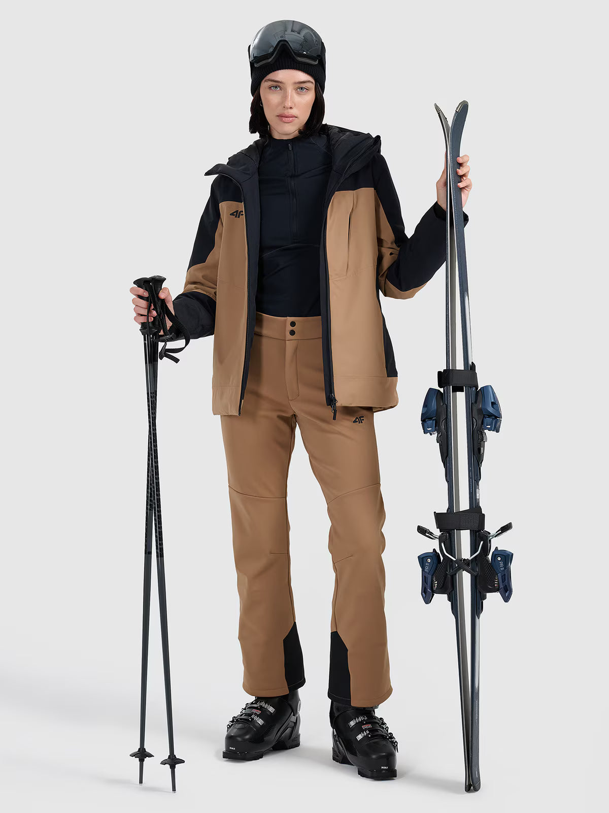 Spodnie narciarskie softshell membrana 10000 damskie