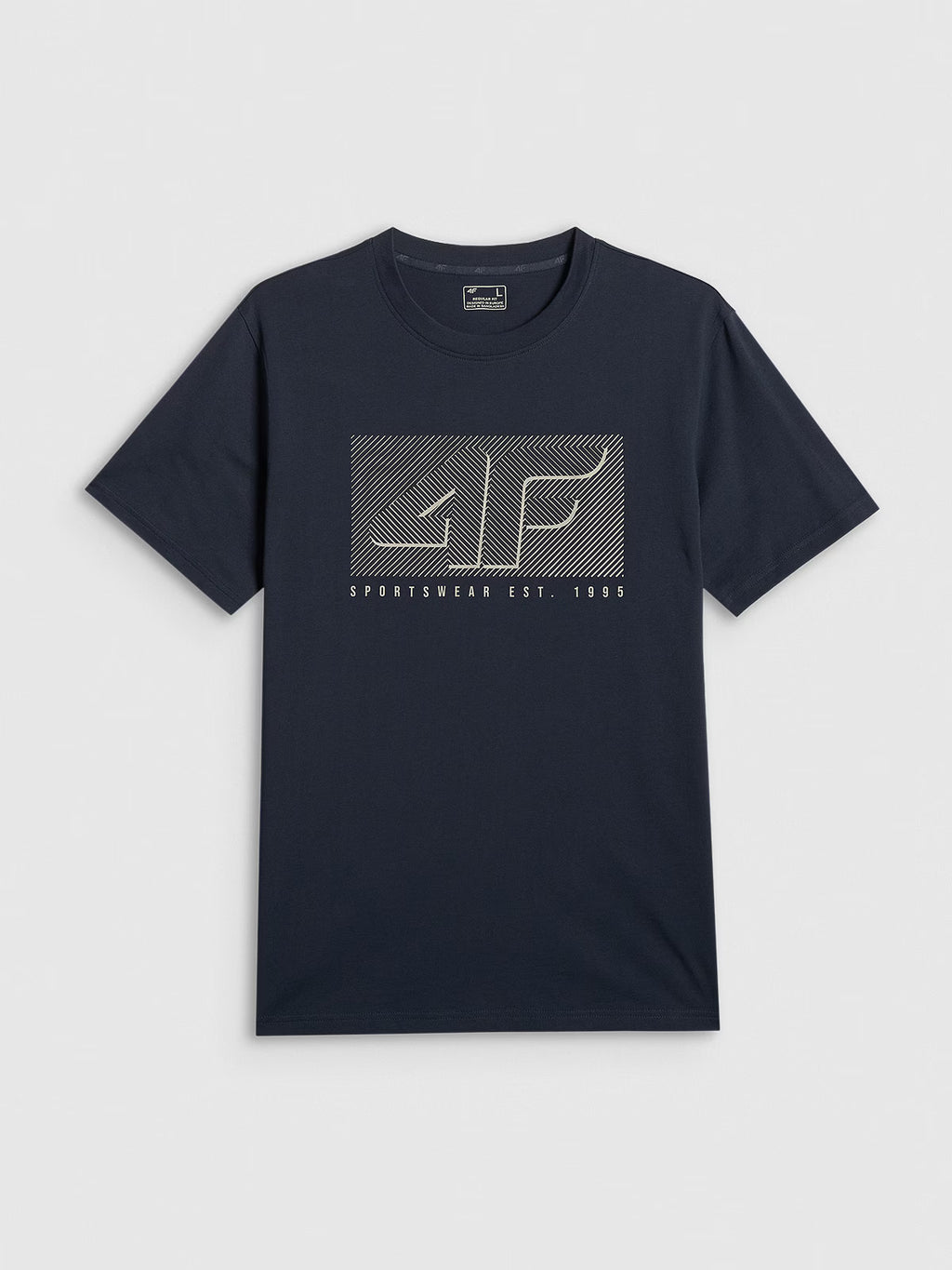 T-shirt regular z nadrukiem męski