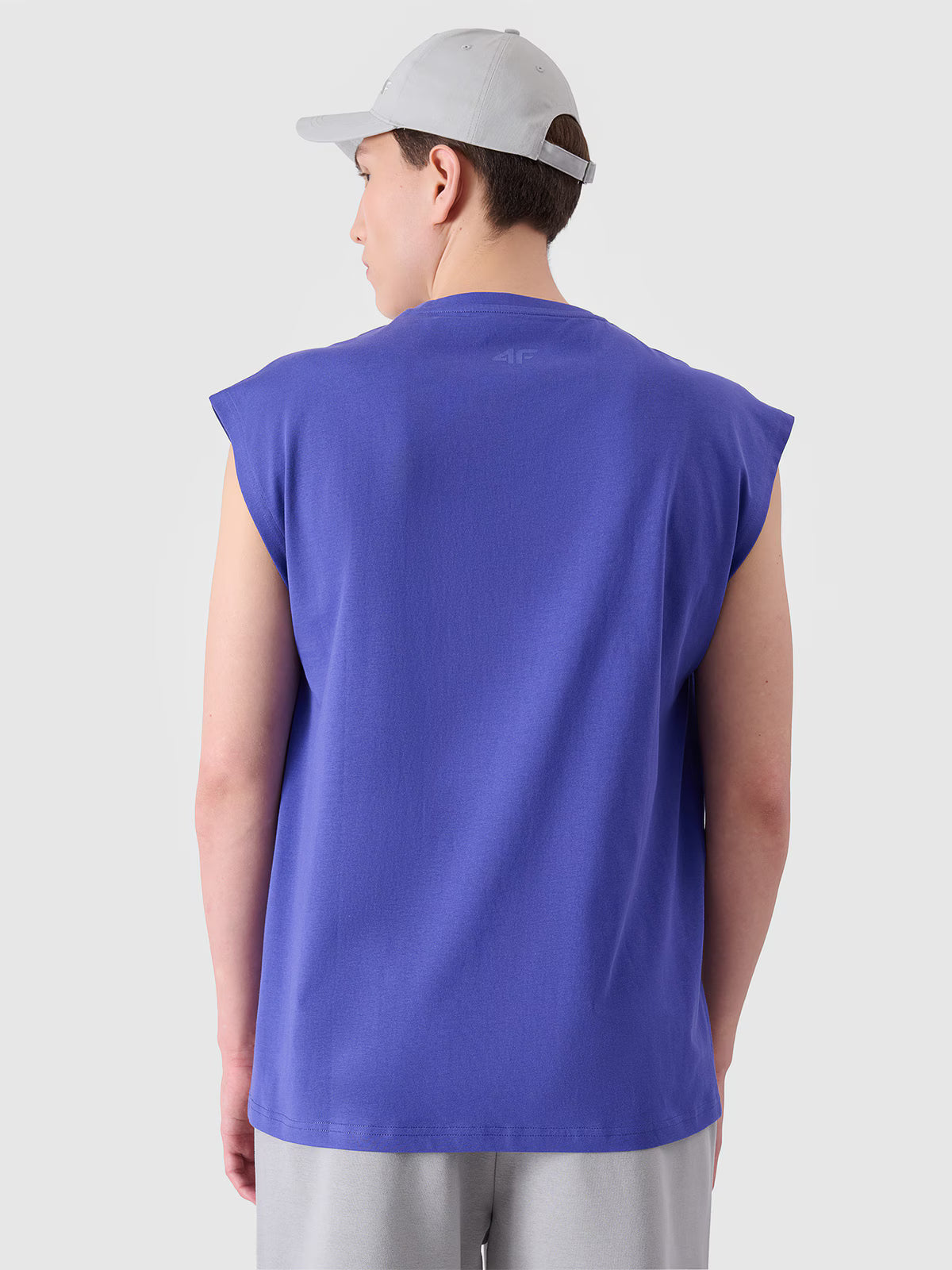 Tank top oversize z nadrukiem męski