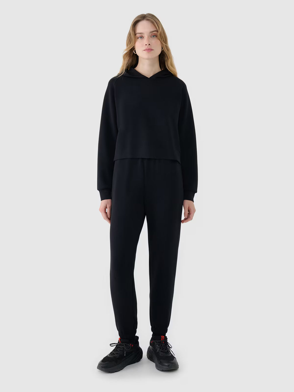 Bluza dresowa nierozpinana z modalem damska