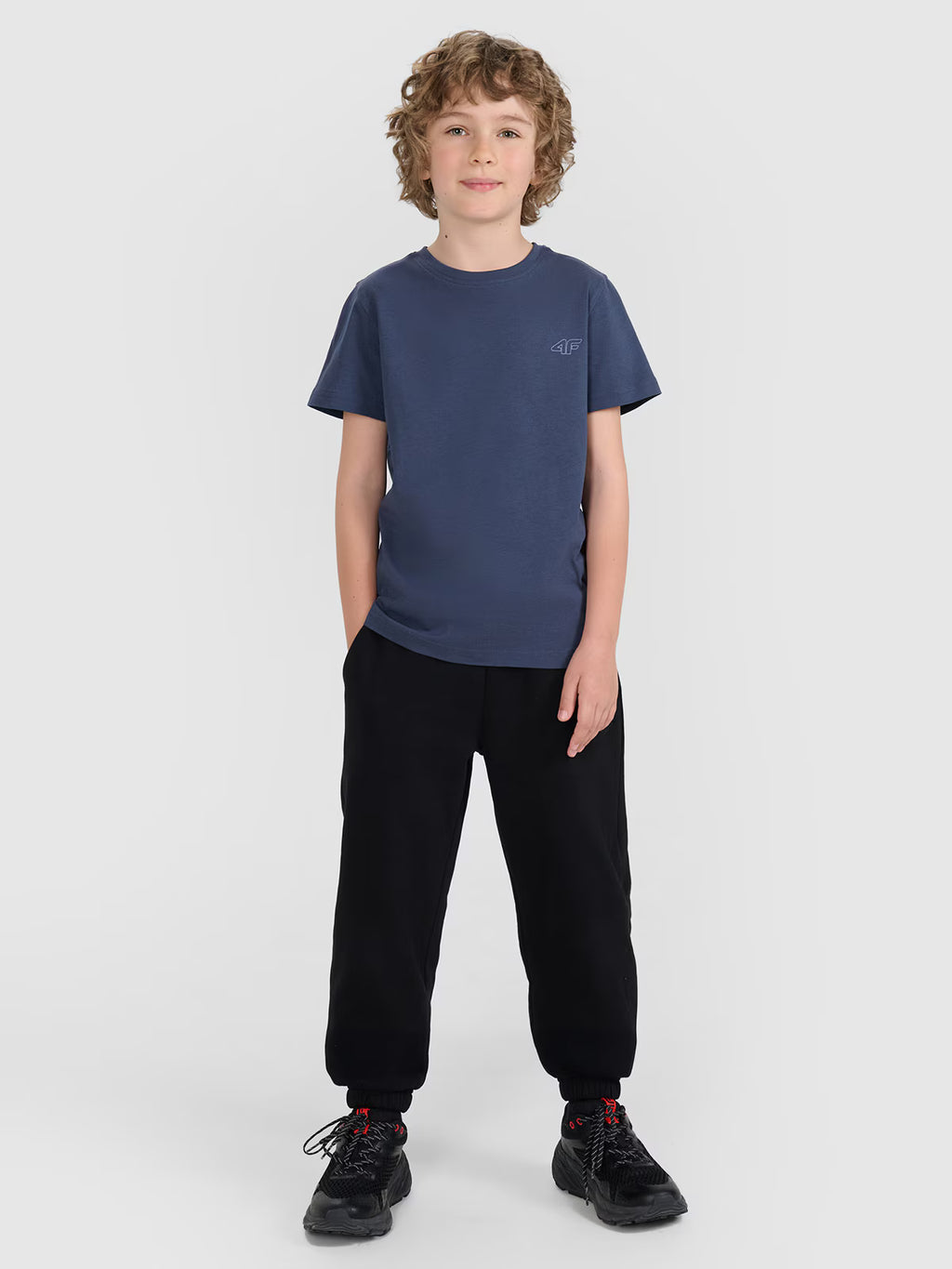 T-shirt regular gładki (2-pack) dziecięcy