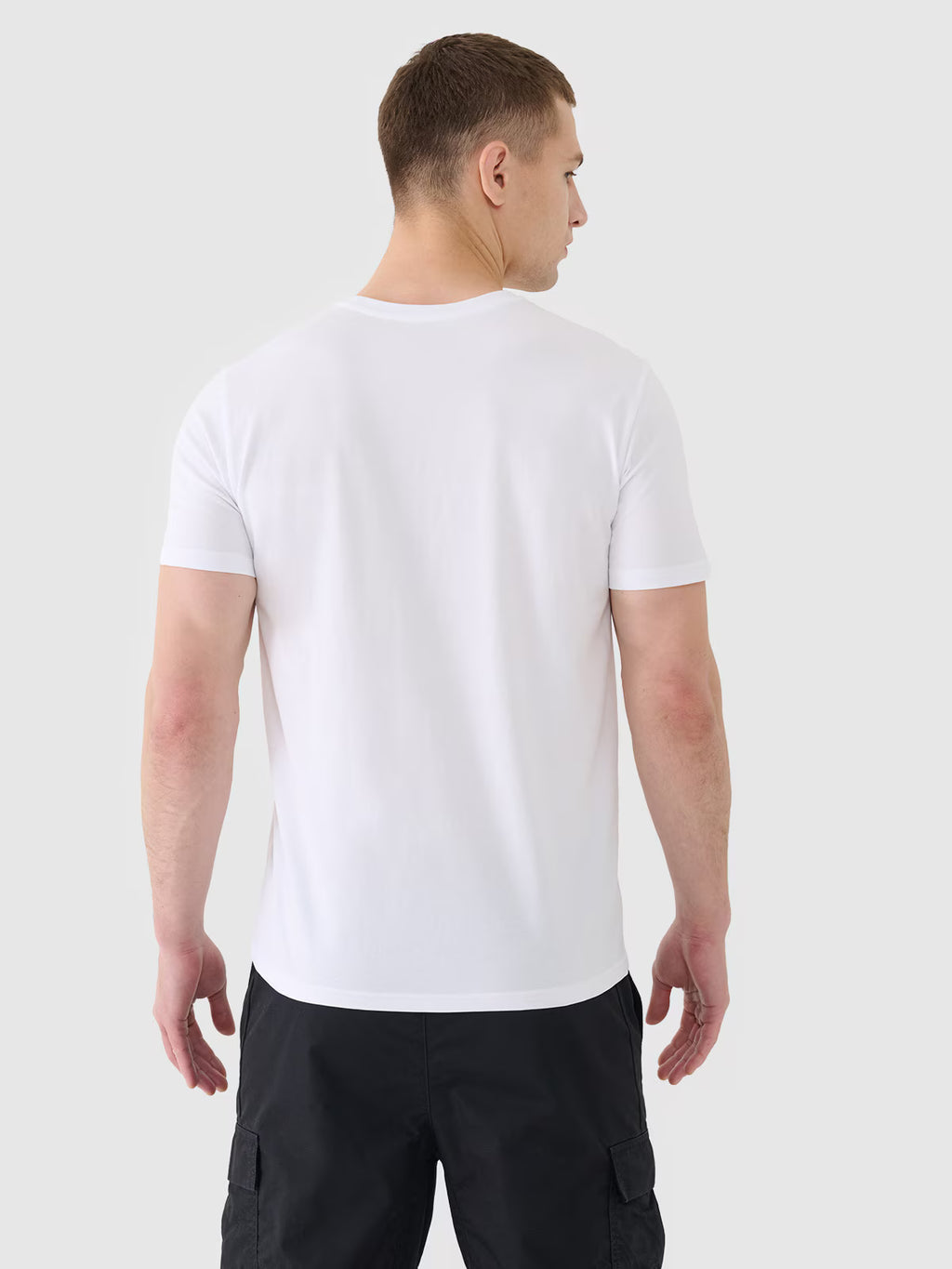 T-shirt regular gładki męski