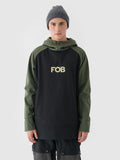 Długa bluza snowboardowa z softshellu membrana 5000 męska