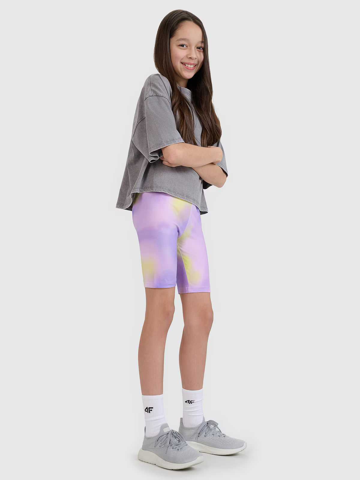 Legginsy kolarki dzianinowe dziewczęce