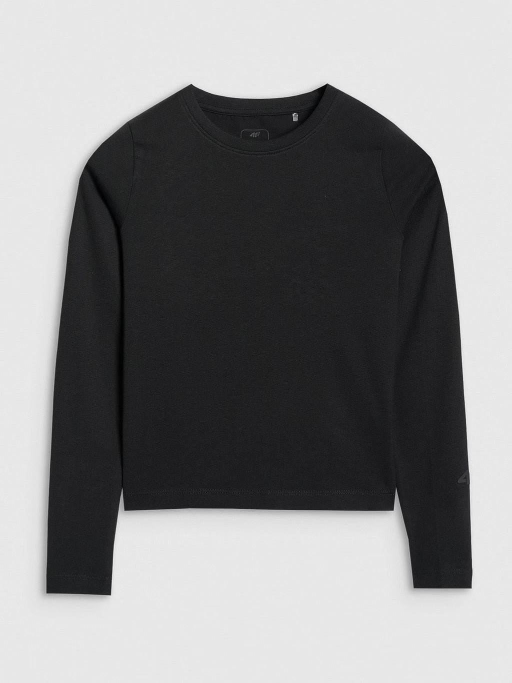 Longsleeve slim gładki dziewczęcy