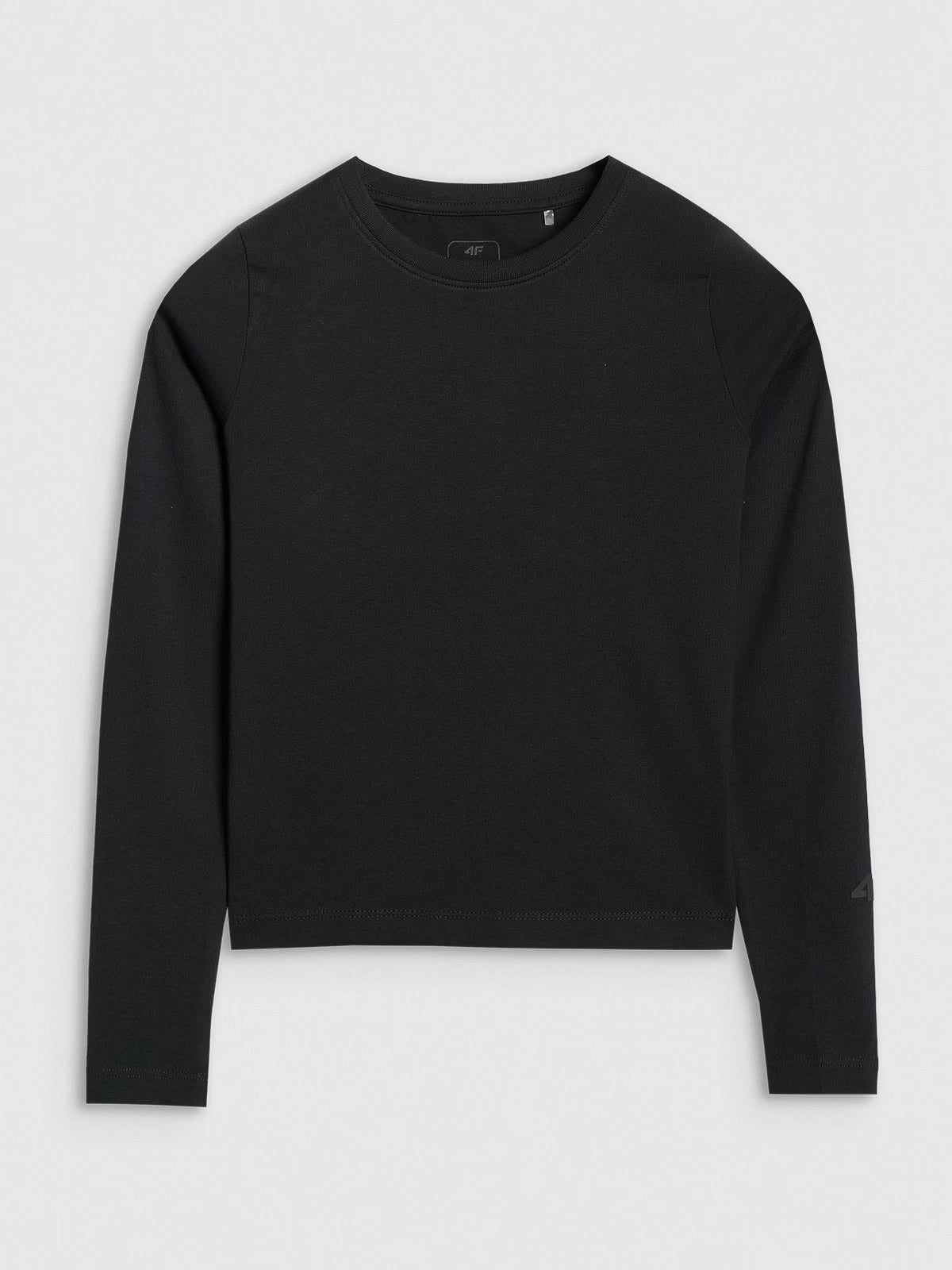 Longsleeve slim gładki dziewczęcy