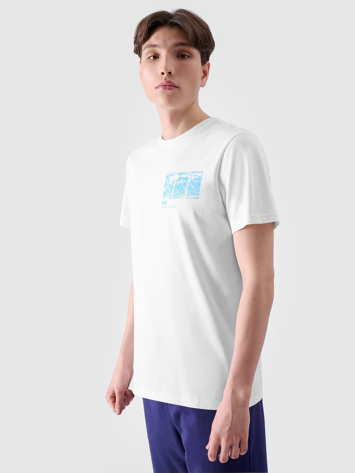 T-shirt regular z nadrukiem męski