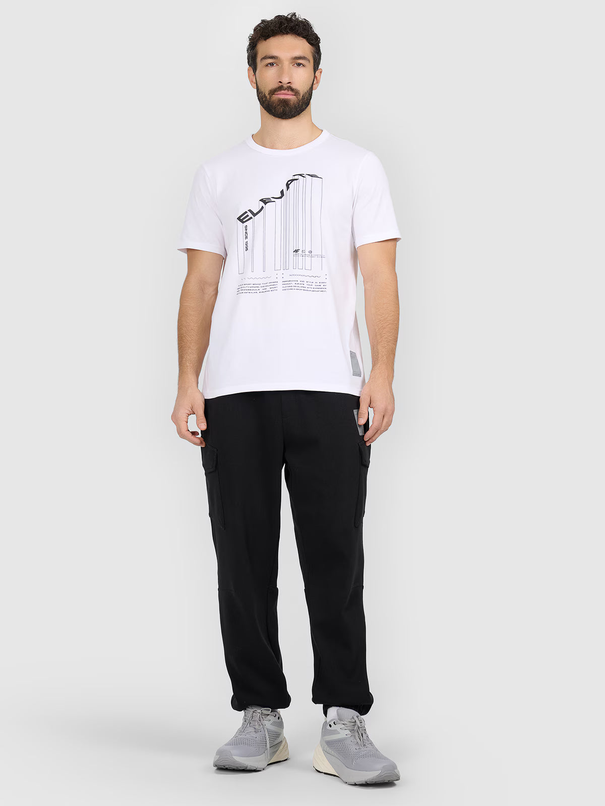 T-shirt regular z nadrukiem męski
