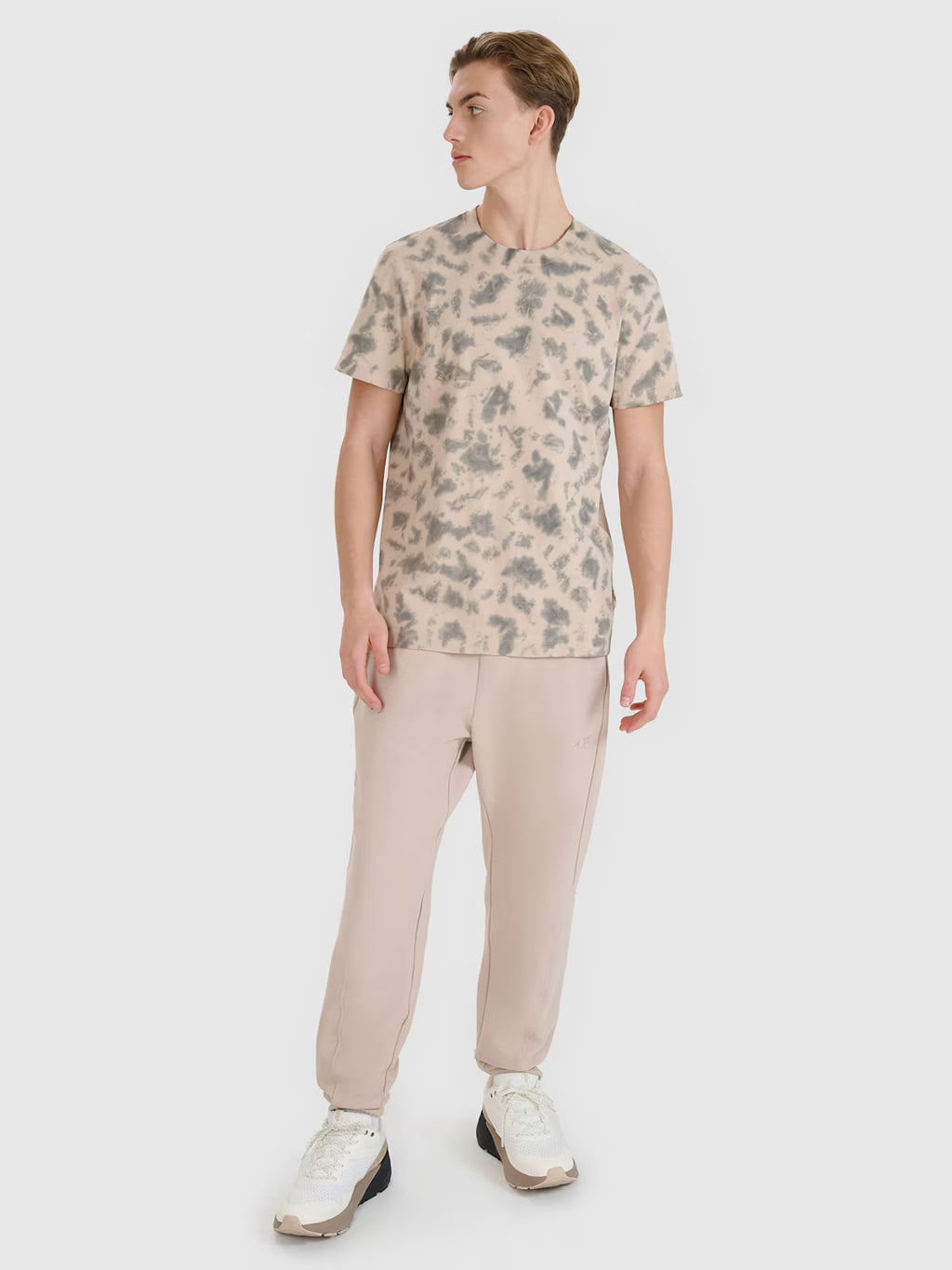 T-shirt oversize z nadrukiem męski