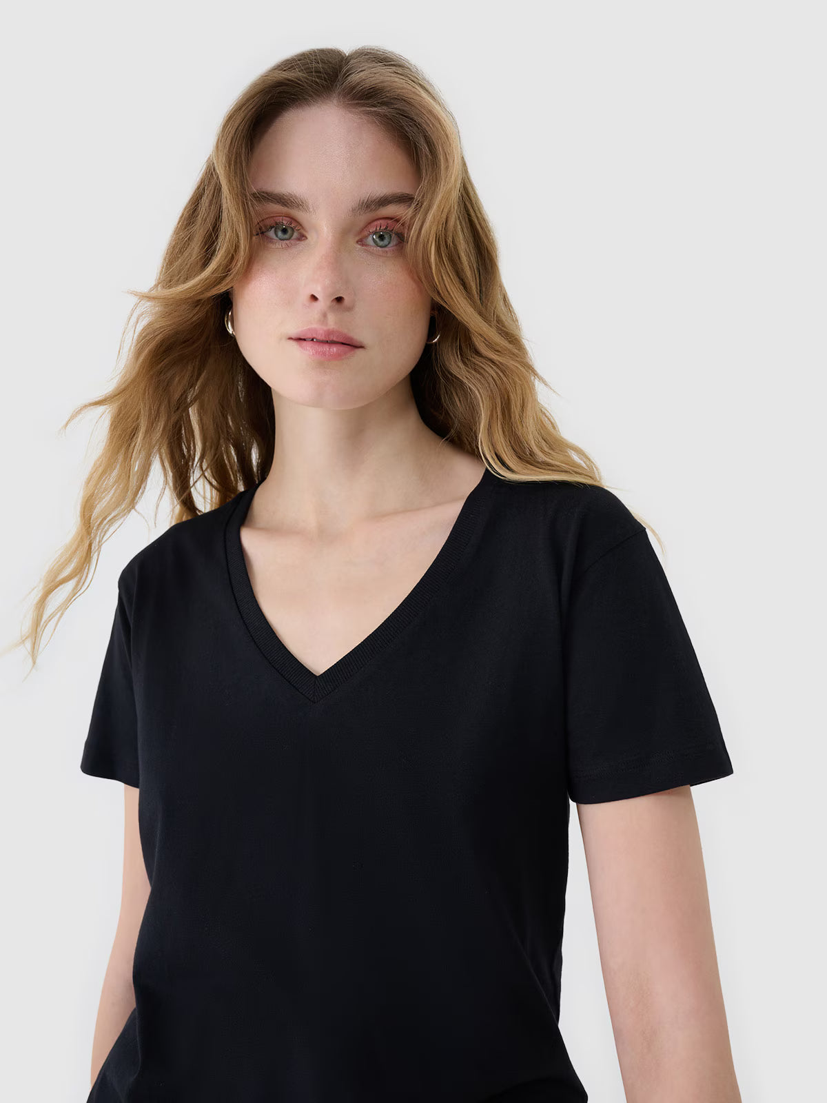T-shirt oversize z modalem damski
