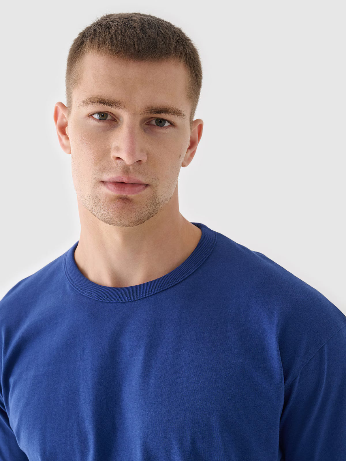 T-shirt oversize gładki męski