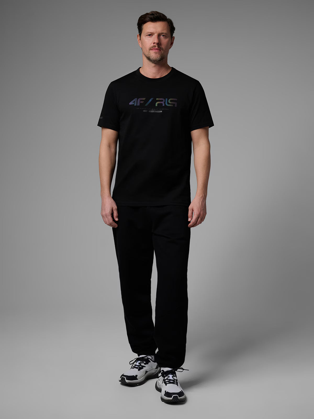 T-shirt regular z nadrukiem męski 4F x Robert Lewandowski