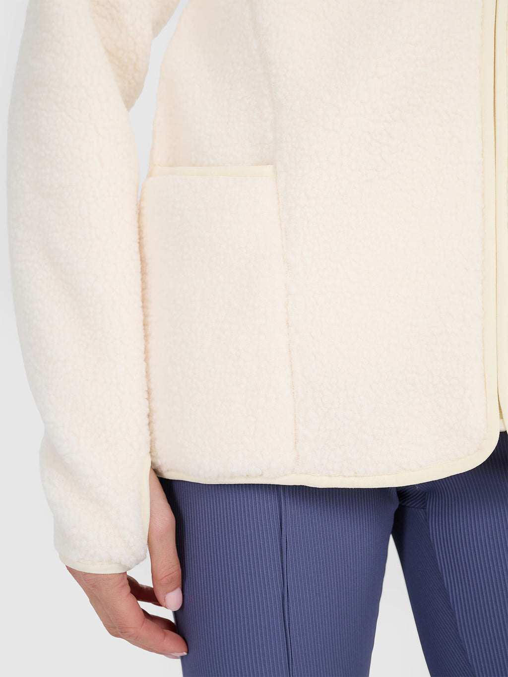 Polar sherpa ze stójką oversize damski