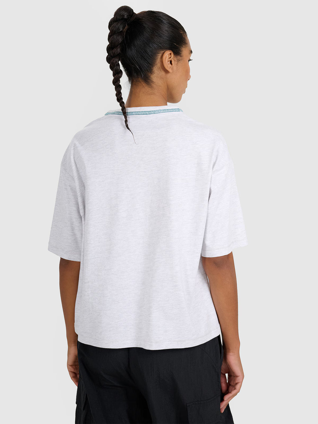 T-shirt oversize z nadrukiem damski