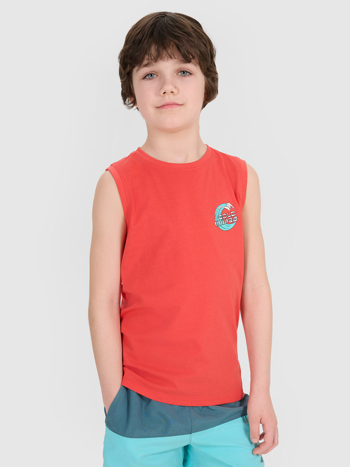 Tank top regular z nadrukiem chłopięcy