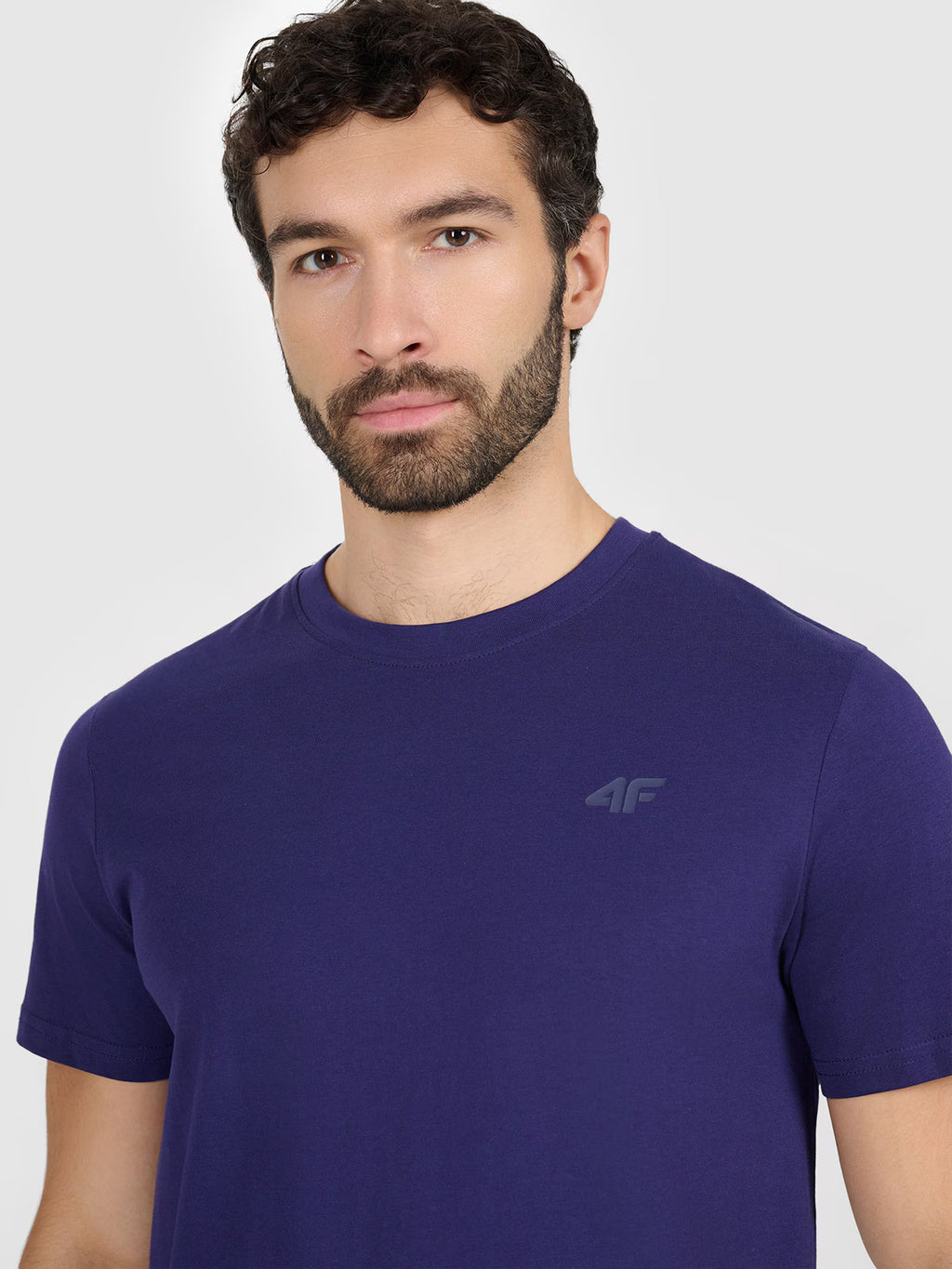 T-shirt regular gładki męski