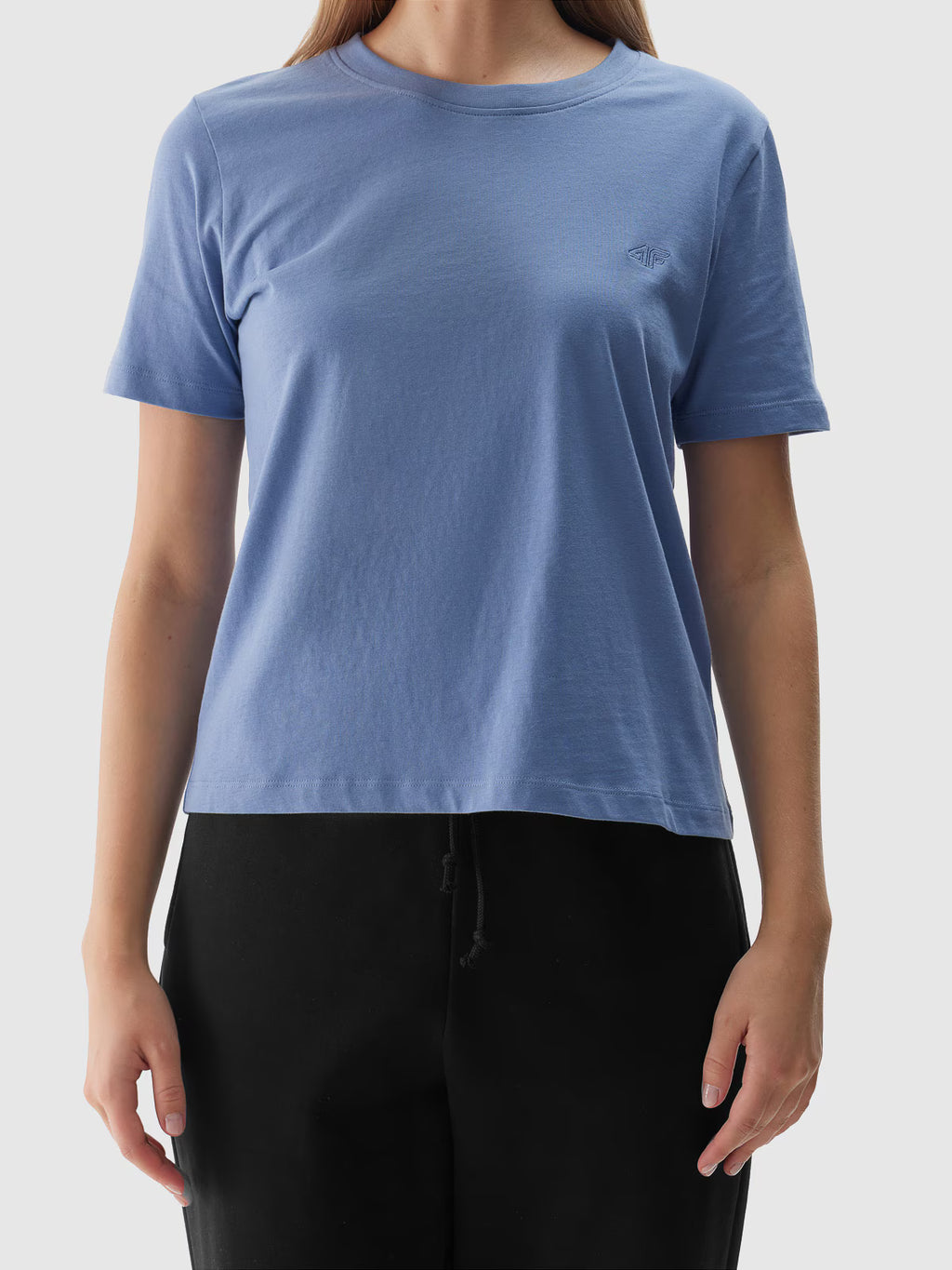 T-shirt regular gładki damski