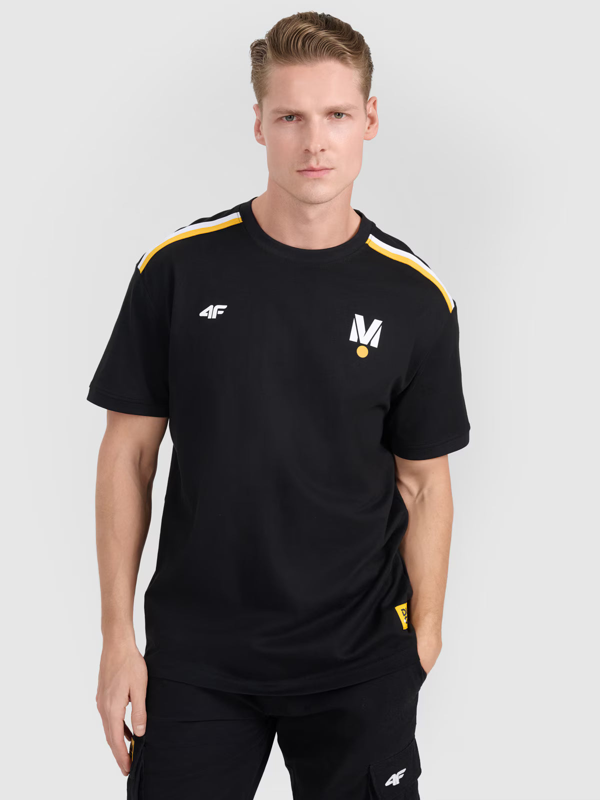 T-shirt regular z nadrukiem uniseks 4F x Drift Masters