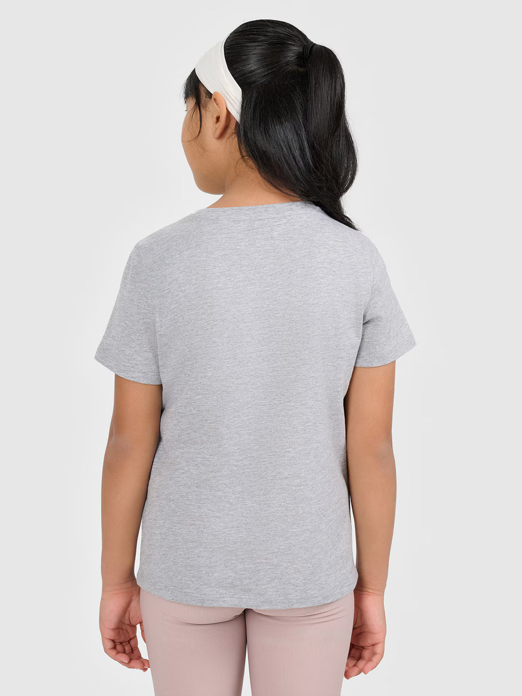 T-shirt gładki dziewczęcy